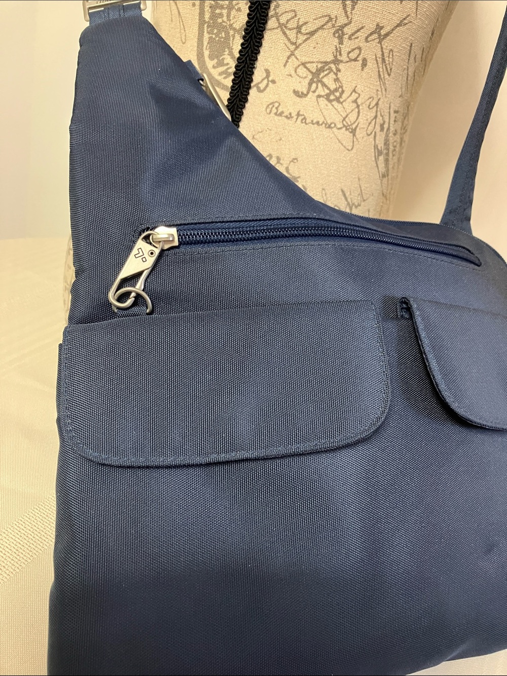 Travelon Anti-Theft Cross-Body Bag In Midnight Blue - Picture 7 of 13